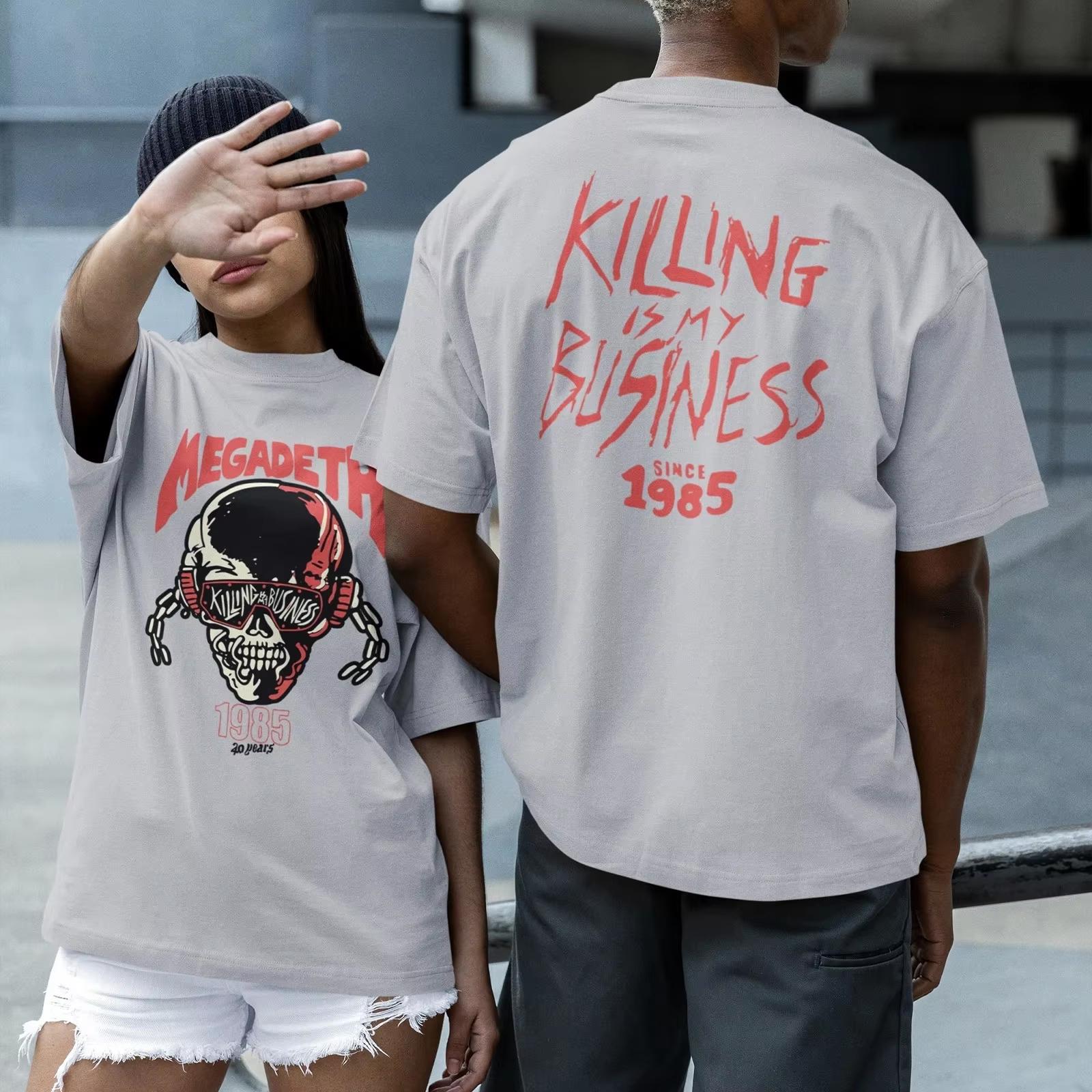 

Megadeth 40th Years Anniversary of Metal 1985-2025 TShirt High-end Luxury Is for Both Men and Women Top Y2k Summer 4XL