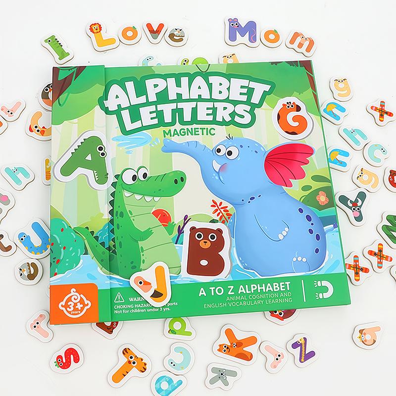 Children's Magnetic Phonics Book: 26 English Letters Spelling & Early Learning Game