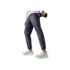 Li Ning Fitness Series Logo Embroidered Straight Leg Quick Dry Knitted Sports Pants Men Pants Cold-Sand-Black AYKT207-2