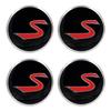 LJTsheng S Letter Pattern Car Wheel Center Cap Sticker Truck Hub Cover Emblem Decal