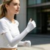 UV Protection Driving Gloves, Anti-Slip Palm, Long Sun Protection Gloves, Ultra Thin Full Finger Summer Gloves for Women Cycling Hiking Fishing