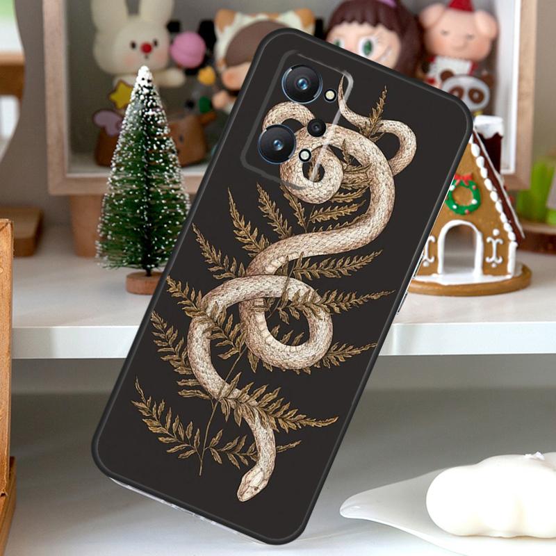 

The Snake and Fern For OPPO Realme C55 C35 C33 C31 C30 C25 C21Y C11 GT Neo 5 3T 2T Realme 10 9 11 Pro Plus Case Realme C35