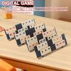 AIUAZA Player Rummikub Rummikub Game Portable Rummikub Travel Game 4 Tile Classic Player Board Includes Digital Mahjong Cards 2-4 Game, 106-Piece Set,