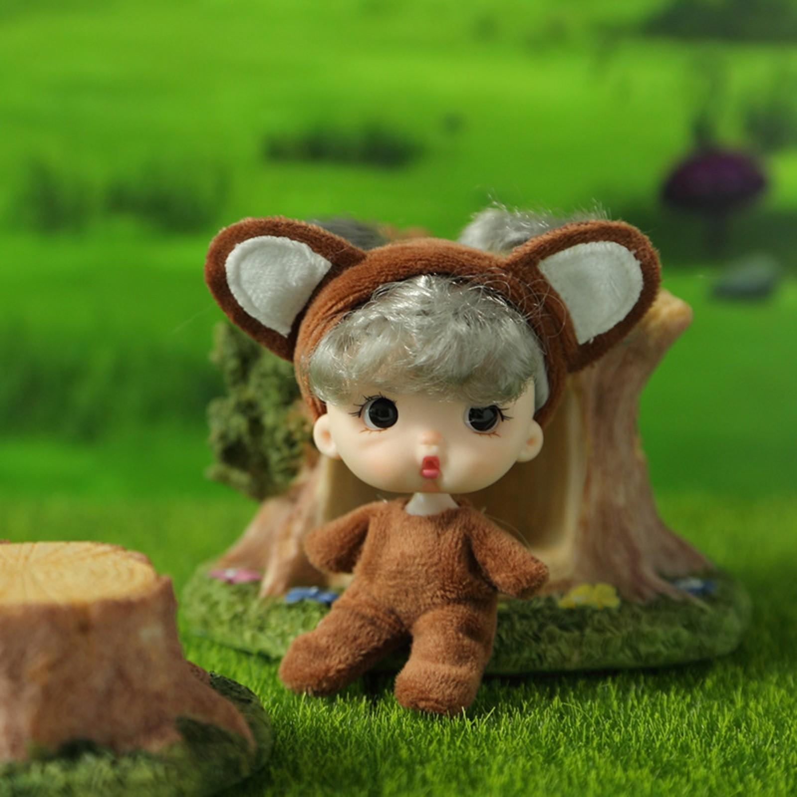 

4-дюймовые куклы-младенцы, набор из 6 предметов, реалистичные игрушки-куклы с милой одеждой для кукол ручной работы, подходящие для детей от 3 лет и старше One Size