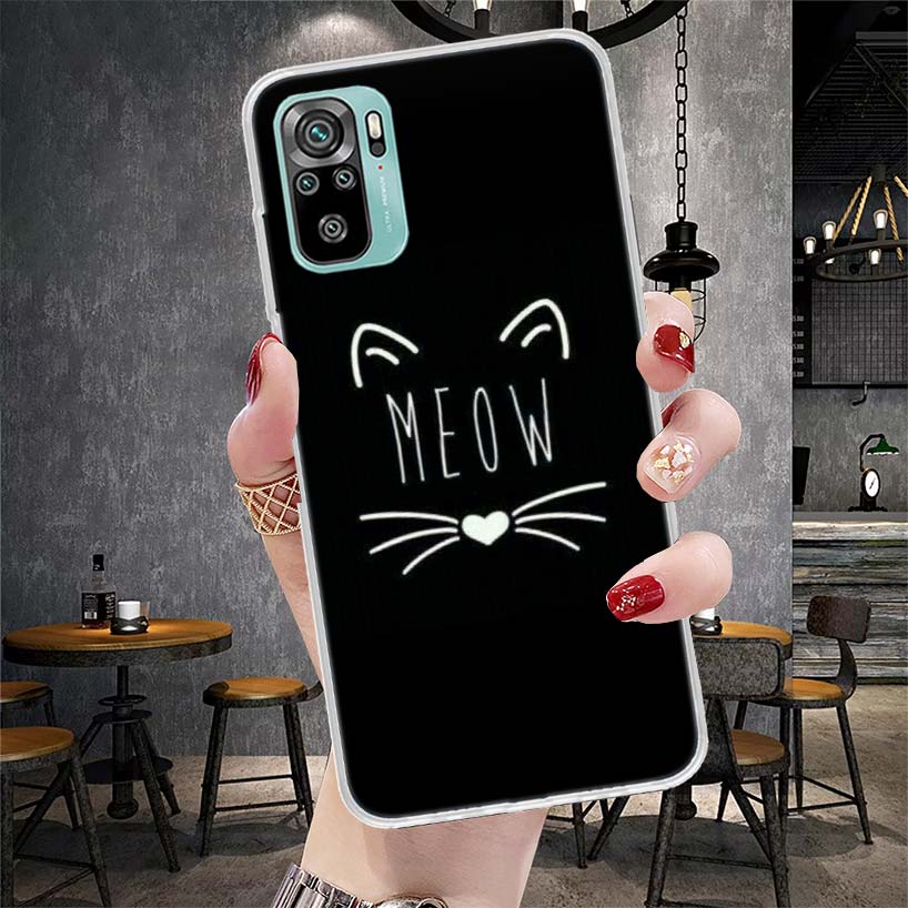 

Милый котенок Мультяшный Мягкий чехол для телефона Для Xiaomi Redmi Note 15 14 14S 13 12 Pro Plus 12S 11 11S 11E 10 10S 11T 5G Fundas Coque Redmi Note 15 Pro 5G