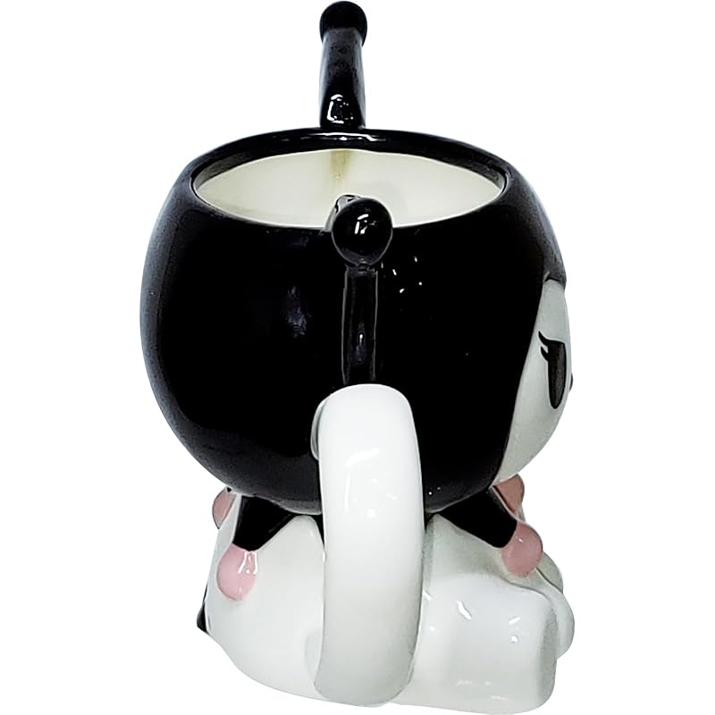 Sanrio Kuromi Mug, approx. 200ml, Die-Cut, Sanrio Merchandise, Tableware, SAN4359-4