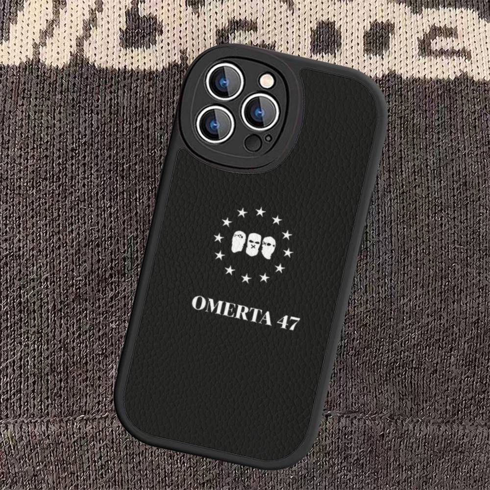 Fashion O-OmertaS 47 Phone Case For IPhone 16 15 14 13 Pro Max 11 12 Plus Leather Silicone Cover