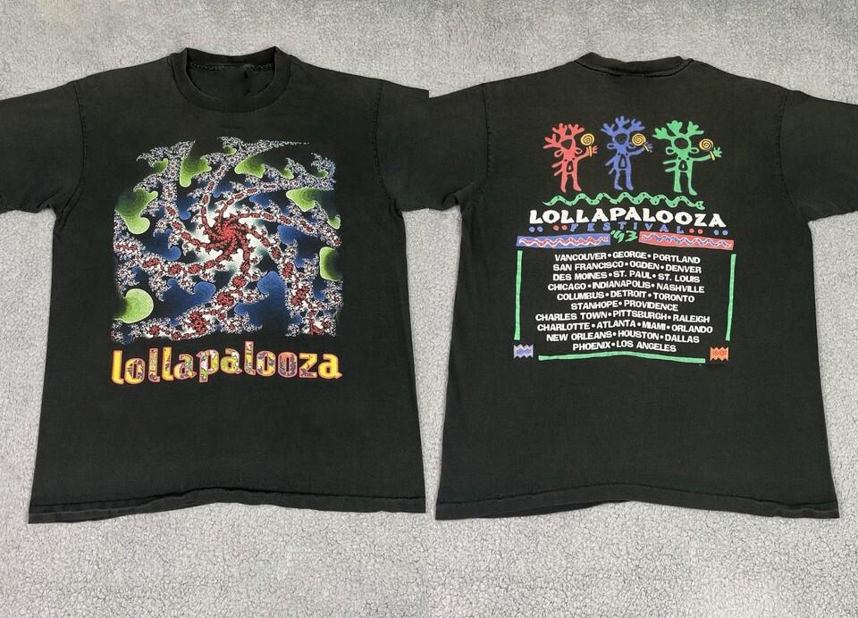 

Lollapalooza Festival Music Gift 2 Sided Unisex Cotton TShirt UU1021 Unisex T-Shirt S