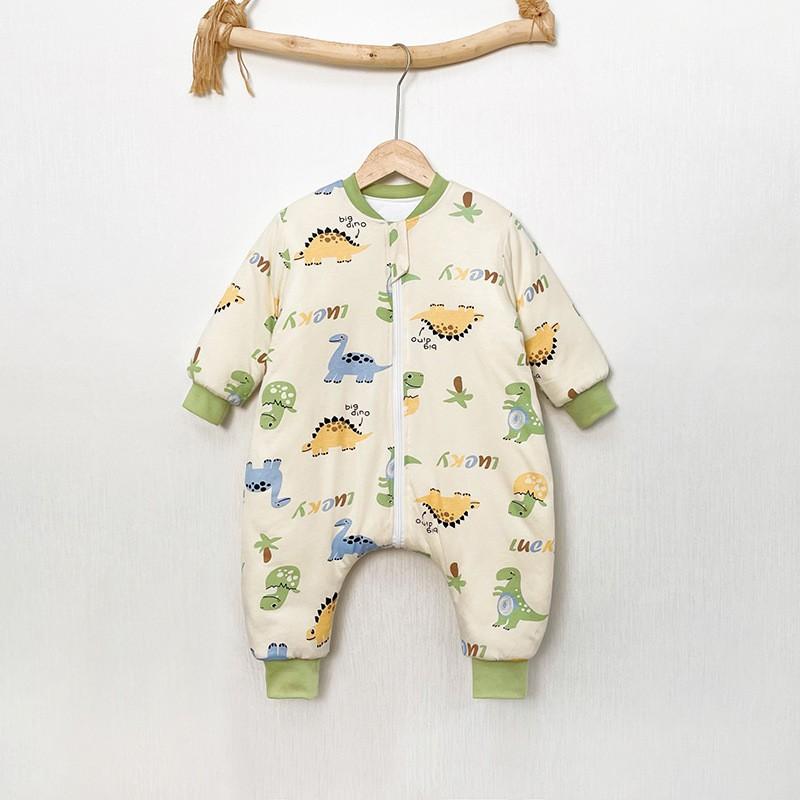 Thick Cotton Sleeping Bag Toddlers 1-3 Years Winter Warm Sleepwear 80-130cm Anti-Kick Belly Protection