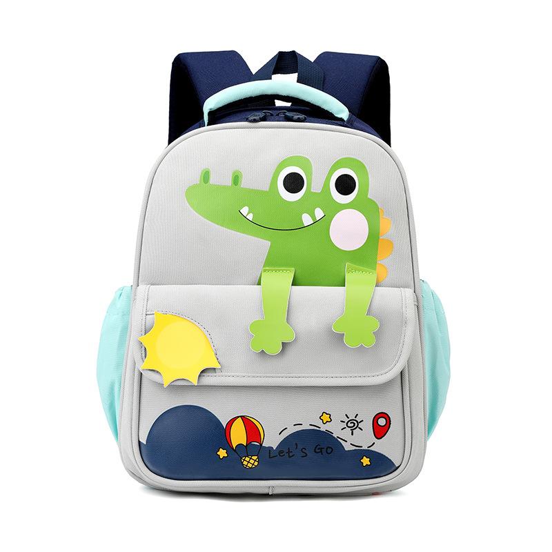 Children s Bag Trendy Summer Style Boys Backpack Kindergarten Baby Backpack Children s Backpack 3-6 Years Old светло-серый