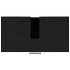 Bathroom Cabinet with Door Black Oak Look 60 x 32 x 54 cm