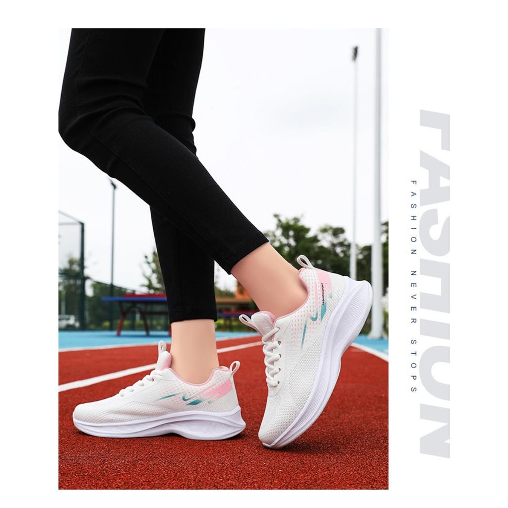 Schuhe Damen, Laufschuhe Weiche Sohle Bequem Atmungsaktive Mesh-Schuhe Sneakers