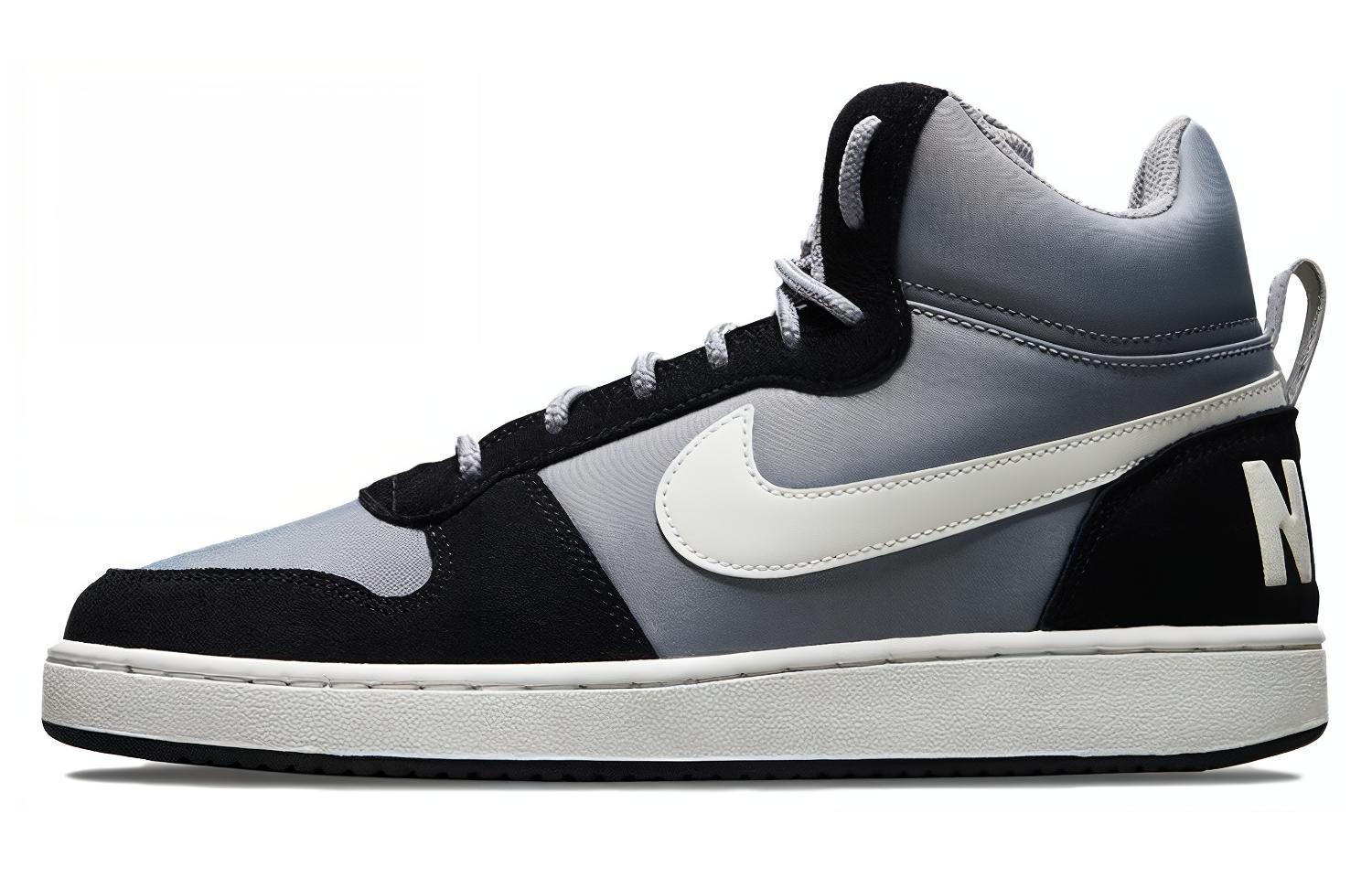 Nike Court Borough Mid Premium  Matte Silver Black  844884-005 39