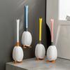 Toilet Brush Silicone Brush No Punching Toilet Cleaning Toilet Wall Hanging Cleaning Bathroom Accessories Toilet Set Accessories