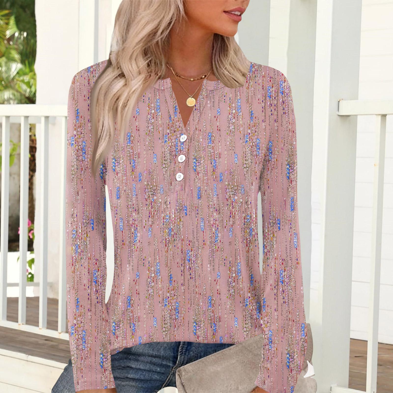 

Women s Casual Fashion T,shirt, Vintage Floral Print, Round Neck, Long,sleeved Top. XL