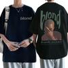 Beliebter Sänger RB Frank Hip-Hop Oversized Crewneck T-Shirt Ocean Fashion Vintage T-Shirts Herren Blond Musik Grafik Kurzarm