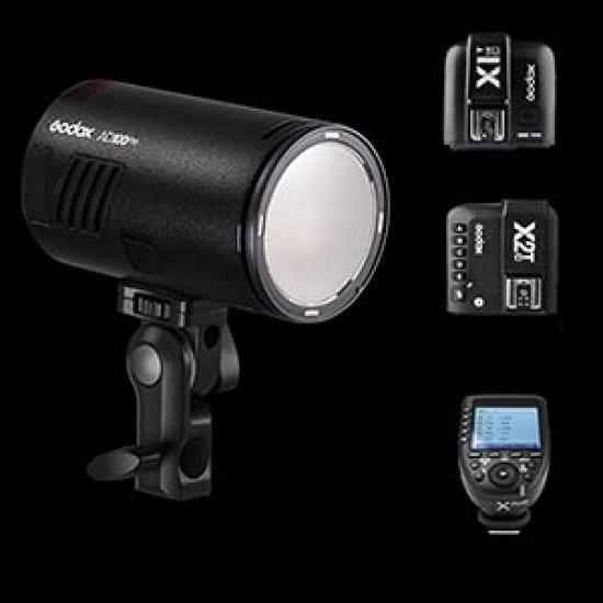 Godox AD100Pro Pocketblitz 2600mAh 360 Grad Blitzlicht, 100W, 5800±200K, 2.4G TTL, 1/8000 HSS, Li-Ionen-Akku, Leistung, [Gebraucht]