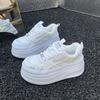 Height-increasing little white shoes women's new mesh spring and summer breathable 2025 casual sports dad shoes platform German training shoes