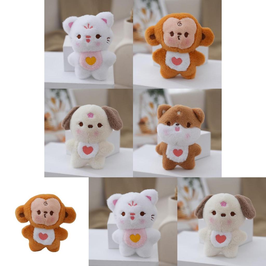 Entzückender Niedlicher Welpe Plüschtier Schlüsselanhänger Weiches Stofftier Taschenanhänger Puppenfigur