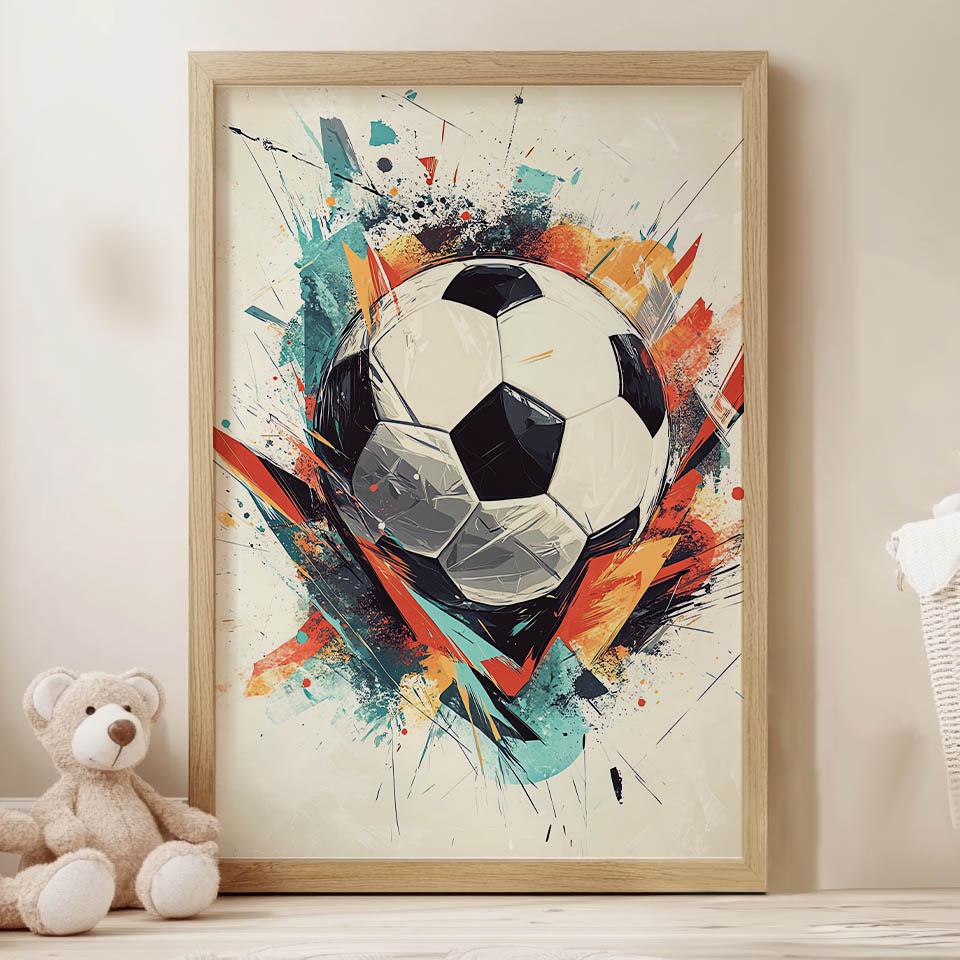 Plakat Piłkarska Energia Plakat Piłkarska Energia, 30X40 Cm, Bez Ramy, Płótno Premium Na Blejtramie