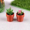 5ks 1:12 Simulační rostlina domečku pro panenky Model v květináči Miniaturní domeček pro panenky Zahrada Domácí ozdoby Dekorace na mikro scénu Hračky