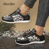 Leopard Lace-up Sports Women Vulcanized Shoes Women's Sneakers Tennis Platform Shoes for Women Comfort Casual Flat Tenis Woman
