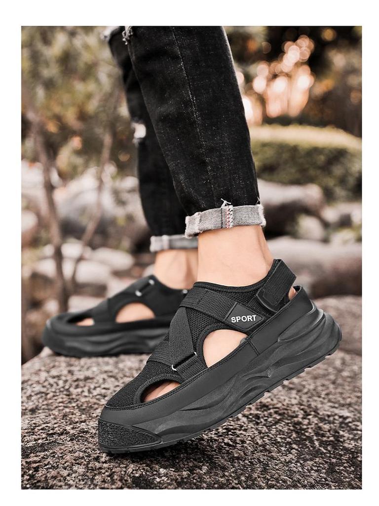 Summer 2025 Men's Trendy Thick-Soled Breathable Sports Sandals