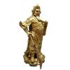 Messing Marsgott Gong Figur Schwert Er Ye Guan Yu Statue Heimdekoration Kupferhandwerk
