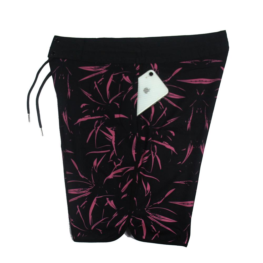 Men's Quick-Dry Leaf Print Surfing Shorts - 2024 Summer Beach Vacation