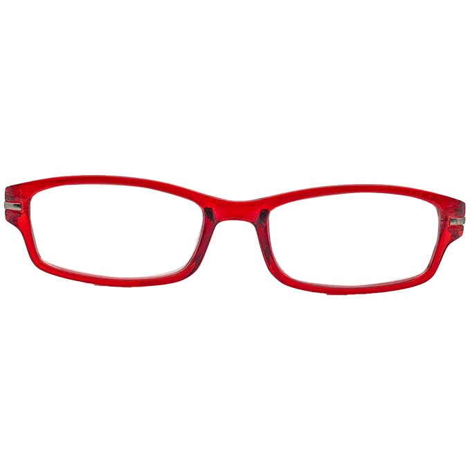 RSINC Smarty Full Rim Light Weight Rectangular Unisex Eye Frame (Red, Medium) ER Mykonos 90261 50-14-138 mm