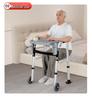 Elderly Walker with Wheeled Trolley and Handrail for Assisted Walking and Lower Limb Training