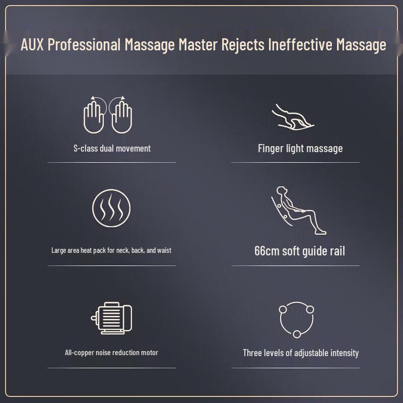 AUX Full Body Shiatsu Massage Cushion CN plug (adapter included)