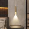 LED Modern Black Gold Pendant Light Bedroom Bedside Table Adjustable Chandelier