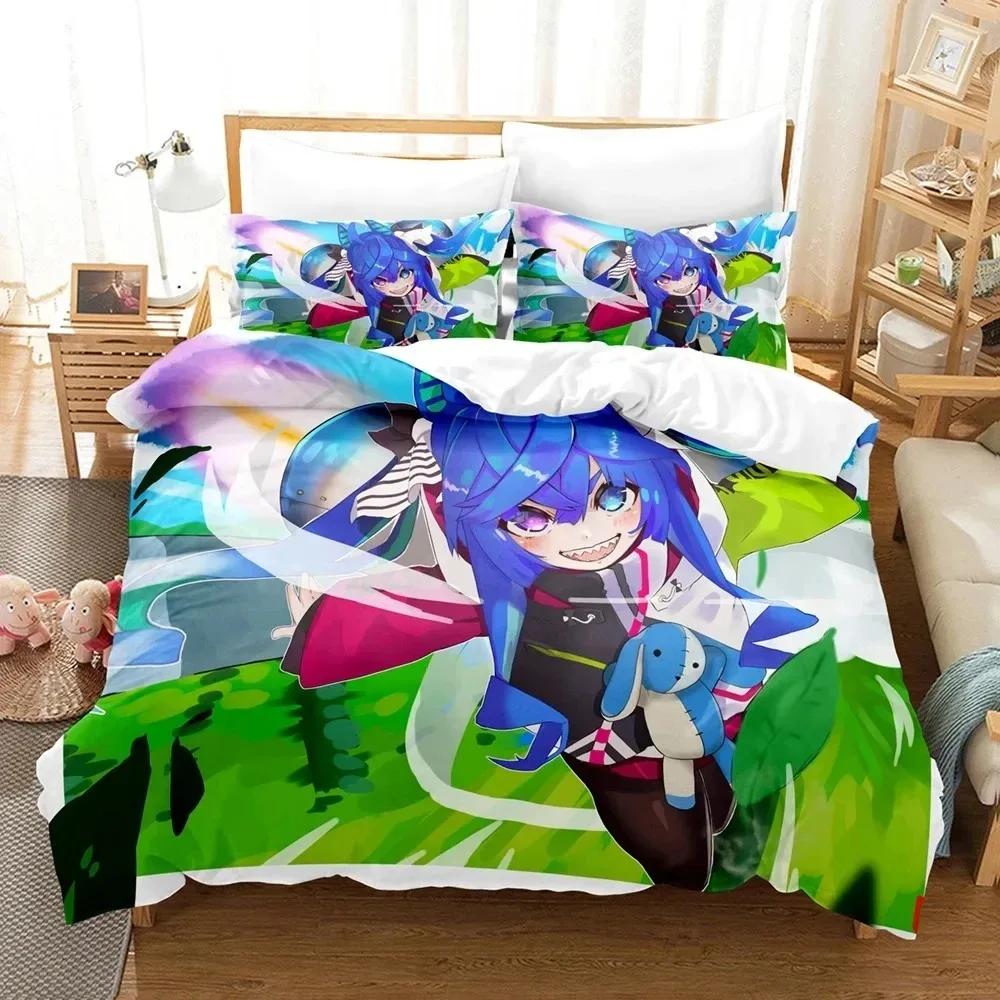 

Comforter 3D Anime Uma Musume Pretty Derby Twin Turbo Bedding Set Bed Set King Queen Twin Size Boys Girls Adults Comforter (quilt)-EU Single(135*200cm)3pcs
