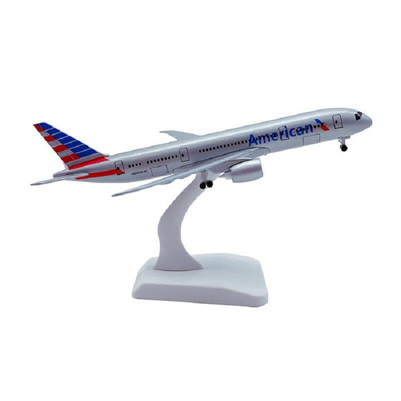 Simulation 20CM American Plane Model 787 Airliner Alloy Die-Cast Airplane Toys Collectible Display Stand Children Adults