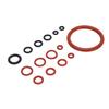 Coffee Machine O     Kit Silicone Coffee Machine Large and Small Gaskets for Replacement Black and Red
