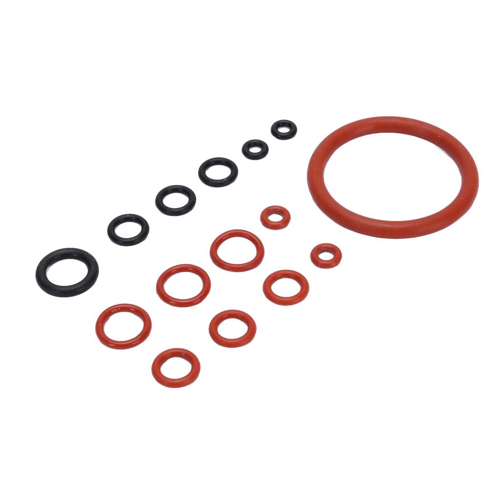 Coffee Machine O     Kit Silicone Coffee Machine Large and Small Gaskets for Replacement Black and Red