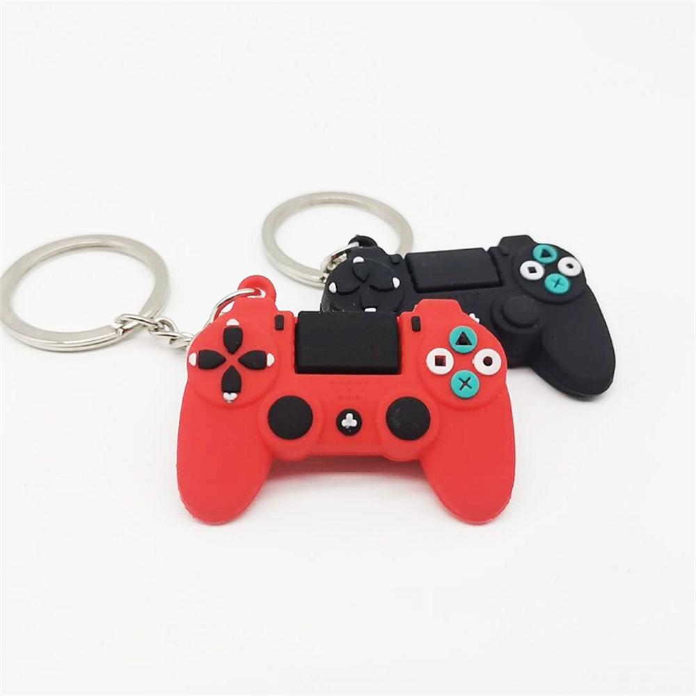 Video Game Handle Keyring for Men Mini Joystick Model Keychain For Men Women Simulation Control Handle Key Ring