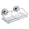 Stainless Steel Bathroom Shelf Traceless Suction Cup  Storage Holder Hanging Organizer Basket Bathroom Accessories