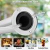Triple Taps Draft Beer Tower Dispenser, Stainless Steel Keg Beer Tower, Kegerator Tower Kit with Pre-Assembled Tubing and Self-Closing Faucet Shanks