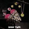 Jewelry Concubine Rose Pink Jellyfish Gemstone Fringed Earrings Banquet Haute Couture Olive Green Ice Flower Cut Zircon Necklace Set