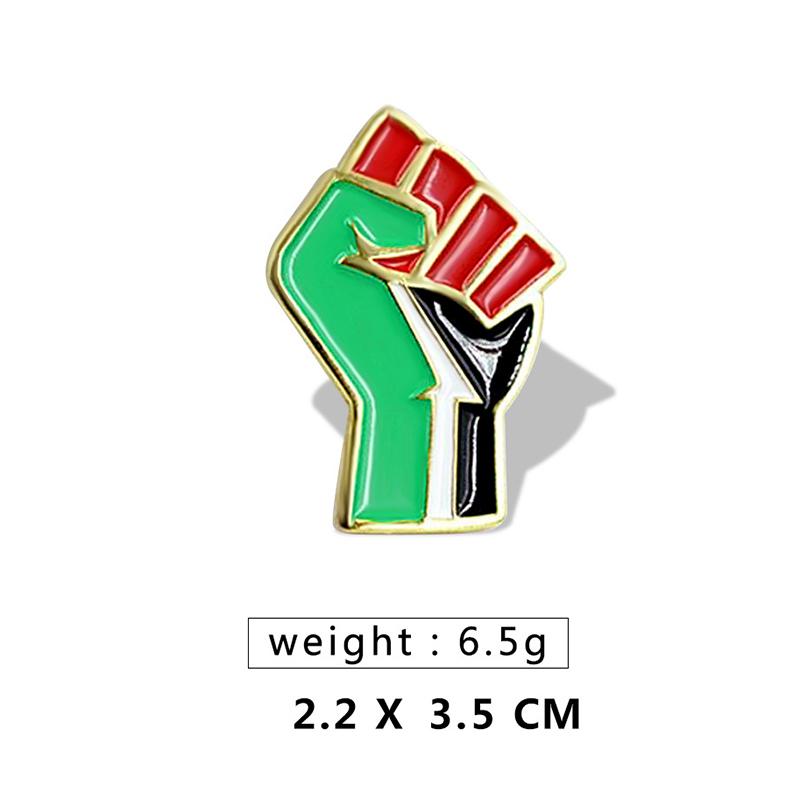 Palästina Flagge Abzeichen Edelstahl Palästinaflagge Anstecker Anstecknadel Rucksack Symbol