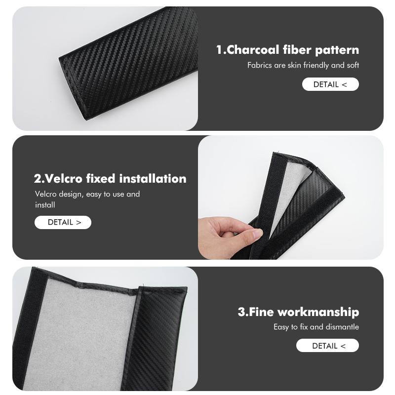 2026 Hot Alfa Romeo Car Seatbelt Shoulder Protector Cover Carbon Fiber Safety Belt For Alfa Romeo 159 Giulietta 156 147 Giulia M