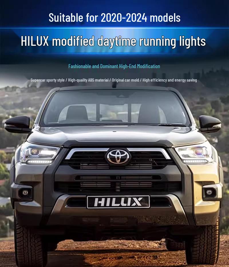 Daytime Running Lights for 2020-2024 Toyota Hilux Revo - Dedicated Modification