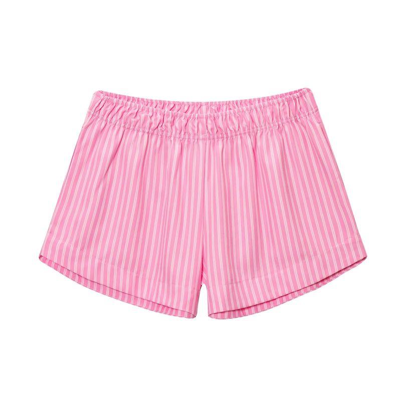 Kaslead New Arrival Women's Clothing Fashion Style Fashion Minimalist Stripes Poplin Shorts 3152439