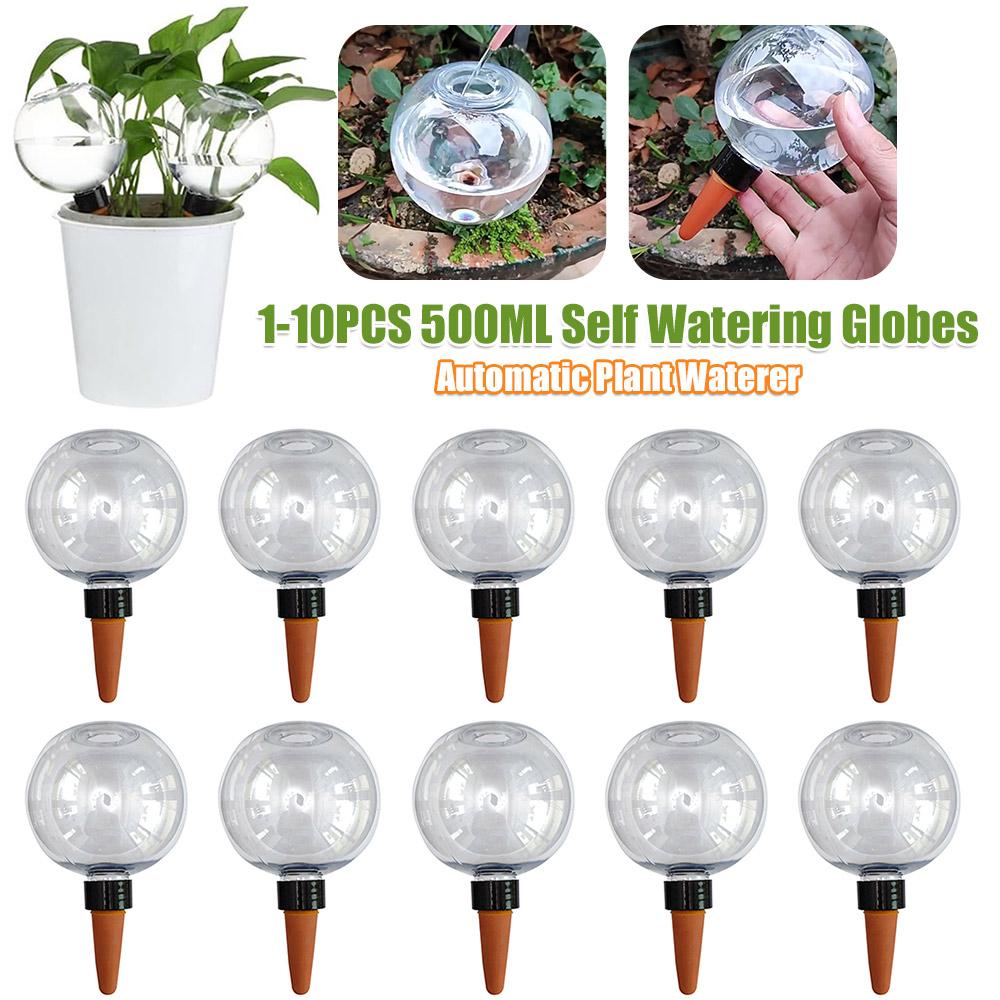500ML Self Watering Globes Drip Irrigation System Automatic Plant Waterer Garden Water Device for Indoor & Outdoor Potted Plants
