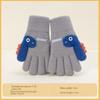 7-12 Years Old Winter Knitted Gloves Cartoon Dinosaur Kids Gloves  Boys and Girls