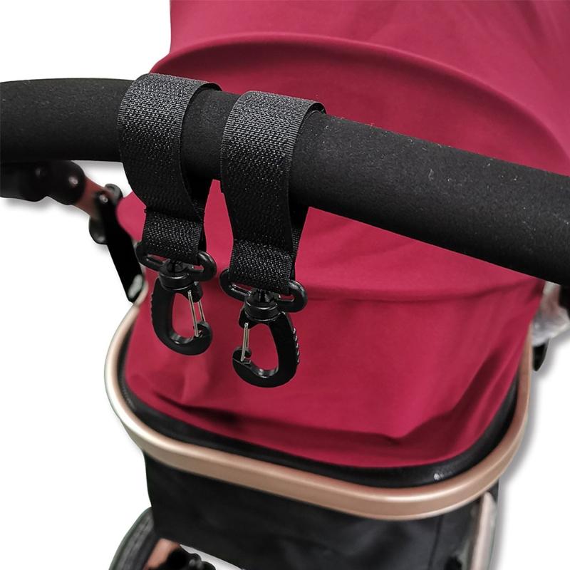 Praktische Kinderwagenhaken Clips Kinderwagenzubehör Mama Tasche Haken zum Aufhängen von Windeltaschen Handtasche Passt für alle Kinderwagen