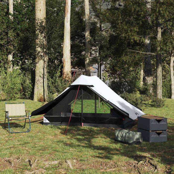 VidaXL 2-person Camping Tent White Blackout Fabric Waterproof, Tent, Camping Shelter, Garden Shelter, Tent of 4009437