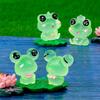 12 Cute Frog Resin Luminous Tree Elf Movie Character Garden Landscape Collection Gift Miniatures, Figurines, Decor, Bonsai, Ornaments,